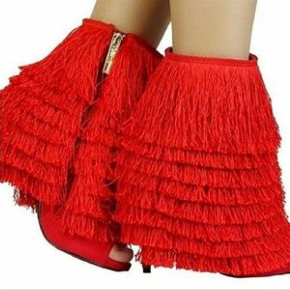 Cape Robbin Alza hotties red fringe from Akira